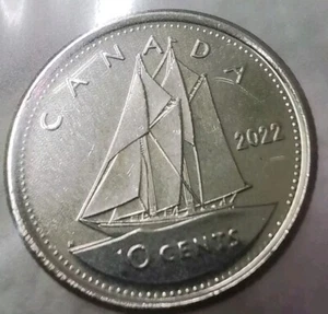 Moneda de diez centavos canadienses 116 2022 - Imagen 1 de 4
