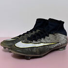 NIKE Mercurial Superfly IV 4 CR7 FG Silver Soccer Cleats Football Size US 9.5