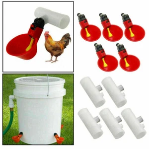 20PCS Poultry Drinking Watering Cups for Chicken Hen/Quail Water Cups Drinker - Picture 1 of 14