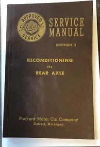 Packard Car Service Manual Section Two Reconditioning The Rear Axle C24 - Picture 1 of 4