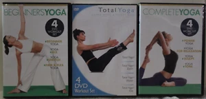 3 4-DVD yoga workout lot Beginner's Total Complete Gaiam earth water fire tone - Picture 1 of 8