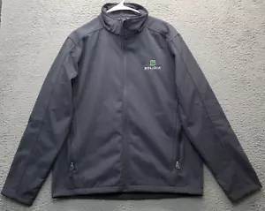 Port Authority Solidia Employee Jacket Mens Large Gray Fleece Lined Full Zipper - Picture 1 of 9