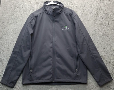 Port Authority Solidia Employee Jacket Mens Large Gray Fleece Lined Full Zipper - Image 1 of 4