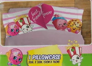 NEW (1) Shopkins Standard Pillowcase - Pink - Picture 1 of 2