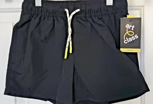 NWT Art Class Kids Boys Black Swim Trunks sz S (6/7) - Picture 1 of 6