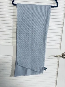 Vince Camuto NEW Blue Scarf Fringe edge 76” X 24” Super Soft - Picture 1 of 6