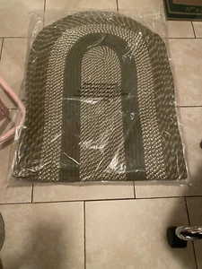 Oval Braided Rug 22” X 60” Sage, Green Color New In Package Machine Washable - Picture 1 of 5