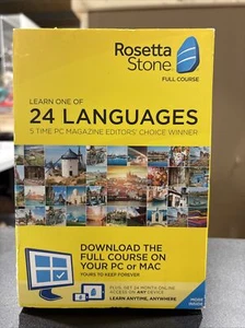 Authentic Rosetta Stone - Lifetime Download + 24 Months Online Access Genuine - Picture 1 of 2