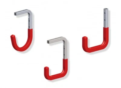 Alfer Wandhaken gummiert Allzweckhaken Gerätehalter Metallhaken Profilhaken