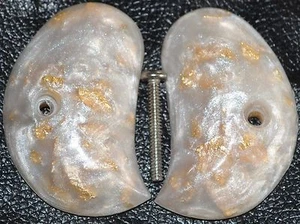 American, Hawes, Herters,  Derringer pistol grips pearl/gold leaf +screw - Picture 1 of 3