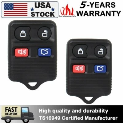 2 PCS Replacement Keyless Entry Remote Control Key Fob For Ford Lincoln Mercury - Image 1 of 4
