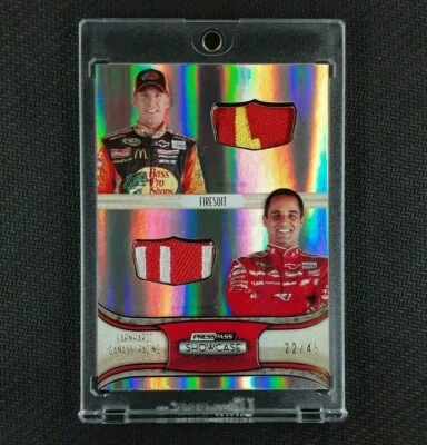 2011 Press Pass Showcase Jamie McMurray Juan Pablo Montoya /45 Dual Patch Suit - Image 1 of 2