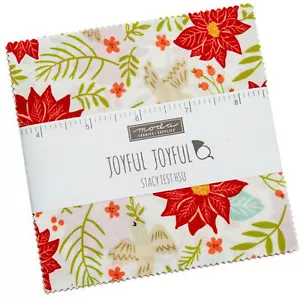 Joyful Joyful Moda Charm Pack 42 100% Cotton 5" Precut Quilt Squares - Picture 1 of 2
