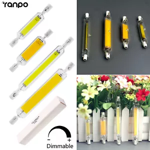 Dimmable R7s LED COB Light Bulb 78mm 118mm 6W - 25W Glass Ceramics White Lamp CA - Picture 1 of 15