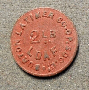 A136 Gran Bretagna: Burton Latimer Co-Op Soc. Ltd., 2 libbre Pagnotta BR. Fibra rossa, - Foto 1 di 2