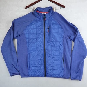 ORVIS Jacket Mens XL Navy Quilted Puffer Hybrid Lightweight Full Zip Outdoor - Picture 1 of 8