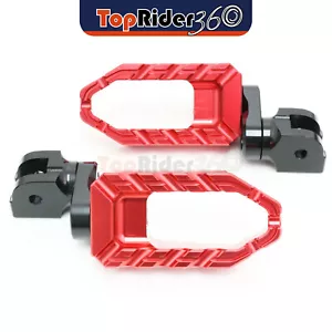 RED 25mm Extended BUZZ Front Foot Pegs For Ducati 899 Panigale S R 13-17 16 15 - Picture 1 of 8