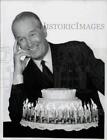 Press Photo Actor Maurice Chevalier celebrates a big birthday - nhx00548