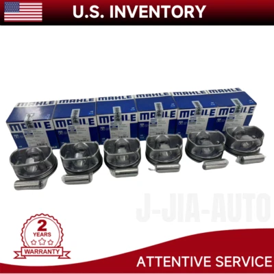 6X Pistons Rings Set For Mercedes-benz Glk350 Gl450 C350 E350 Ml350 A2720301618 Foto 1 de 4