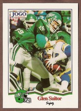 Glen Suitor 1994 Jogo CFL card #72 Saskatchewan Roughriders  Simon Fraser