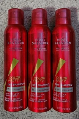 (3) Vidal Sassoon INTENSE BLONDES Colorfinity Dry Shampoo 4.9 oz - Image 1 of 2