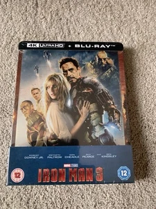 Marvel Iron Man 3 4K Ultra HD Blu-ray Steelbook - Picture 1 of 4