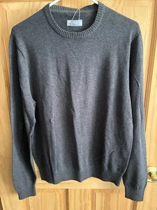 JCP Langarm-Strickpullover Damen M gekämmte Baumwolle anthrazit meliert neu mit Etikett - Bild 1 von 9