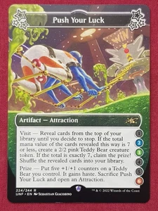 Magic The Gathering UNFINITY PUSH YOUR LUCK 2-3-6 artifact card MTG - Picture 1 of 2