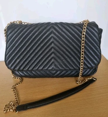 H&M Quilted Cross Body Black Bag  - Image 1 of 4