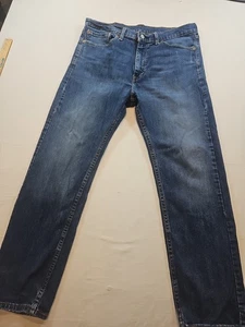 Pantalones de mezclilla Levis 505 para hombre 36x30 azul pierna recta lavado medio calce clásico - Imagen 1 de 14