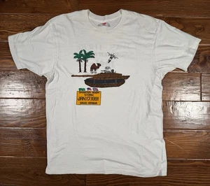 Vintage 90s Desert Storm T-Shirt Size XL Made In USA Single Stitch Saudi Arabia - Picture 1 of 9