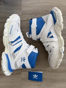 Zapatillas BALENCIAGA Track Forum Adidas Colaboración Azul y Blanco 46 EE. UU. 13 Corredor - Imagen 1 de 7