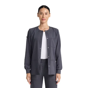 Scrubstar Fashion Seasonal Stretch Snap Warm-up Jacket, Size M, Breathable - Picture 1 of 7