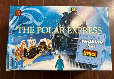 BRIO POLAR EXPRESS Vintage 2004 Conjunto de Trem de Férias, Compatível com Thomas 32501 NOVO - Imagem 1 de 3