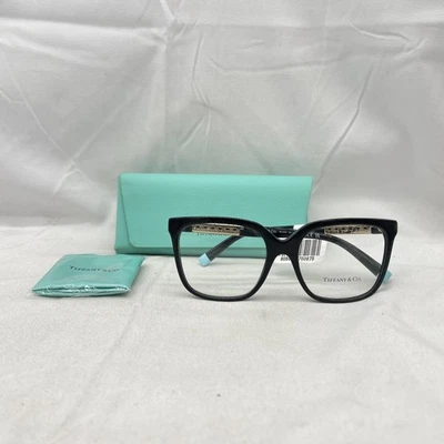 Tiffany & Co Womens Oversize Square Full Rim Butterfly Eyeglasses TF2227 Black - Image 1 of 4
