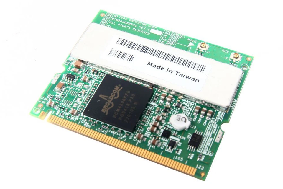 Broadcom BCM94318MPG WiFi Wireless WLan Network Mini PCI Card Laptop Notebook - Bild 1 von 1