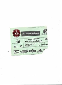 1.FC NÜRNBERG - MÖNCHENGLADBACH, 24.04.2005, Sammler Ticket, 1. Bundesliga 04/05 - Bild 1 von 1