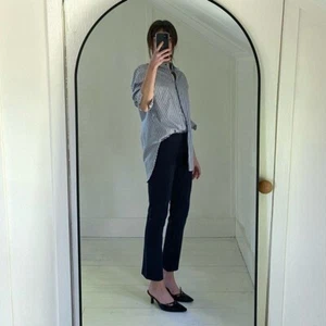 The Row Navy Knit Boot Cut Pull-On Trouser Pants Size S - Picture 1 of 11