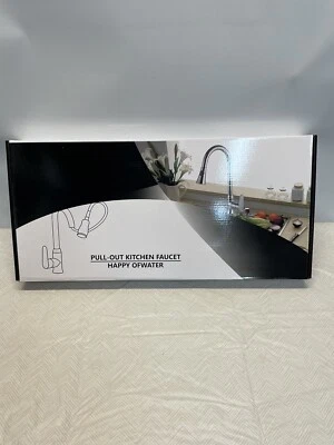 Brushed Nickel Kitchen Sink Pull- Out Faucet Swivel with Sprayer - Image 1 of 4