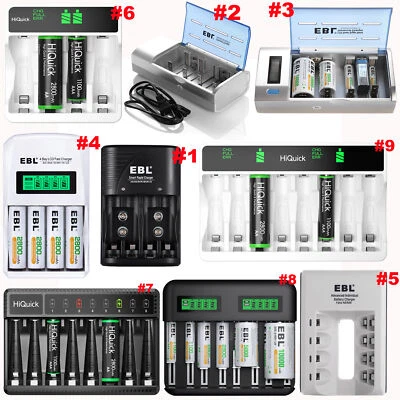 Smart Battery Charger 4/8-Slot For AA AAA NI-CD NI-MH Rechargeable Batteries - Image 1 of 4