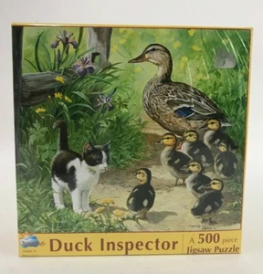 SunsOut Puzzle 500 Pezzi 'Ispettore Anatra' di Persis Clayton Weirs - Nuovo - Foto 1 di 6