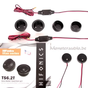 HIFONICS Titan TS-6.2T 25mm Seiden Hochtöner Paar 250 Watt Set + Frequenzweiche - Bild 1 von 1