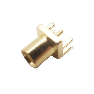 MCX Female Jack End Launch Solder 0.062'' PCB Mount Straight RF Coax Connector - Image 1 of 4