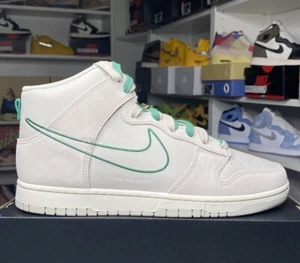 BRAND NEW Nike Dunk High Light Bone Green Basketball Shoes Men 11.5 (no box) - Picture 1 of 6