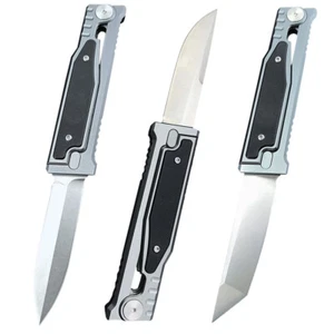 Navaja de Bolsillo Plegable Hoja REATE-M D2 G10 EDC Negra Exterior Camping Táctica - Imagen 1 de 20