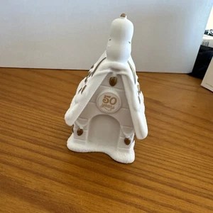 Arachidi porcellana 50 anni Snoopy cuccia ornamento un Charlie marrone Natale - Foto 1 di 9