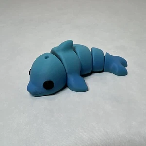 ZOU3D Flexi Articulado Bebé Delfín Azul Gradiente Juguete Inquieto Lindo Cutie Estilo B - Imagen 1 de 7