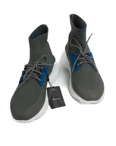 KNT by Kiton $1,570 Nuevo en Caja Verde Azul Zapatillas Altas Zapatos (9.5 UK) 10.5 US - Imagen 1 de 6