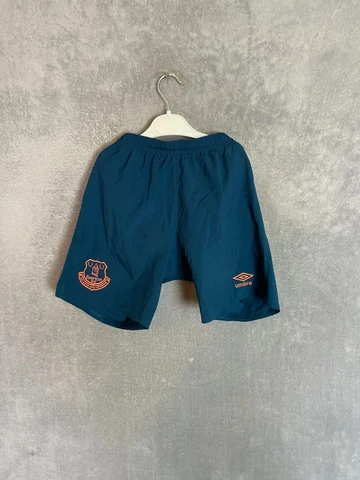 Everton Away Football Shorts Blue Umbro Polyester Young Size Large Cover