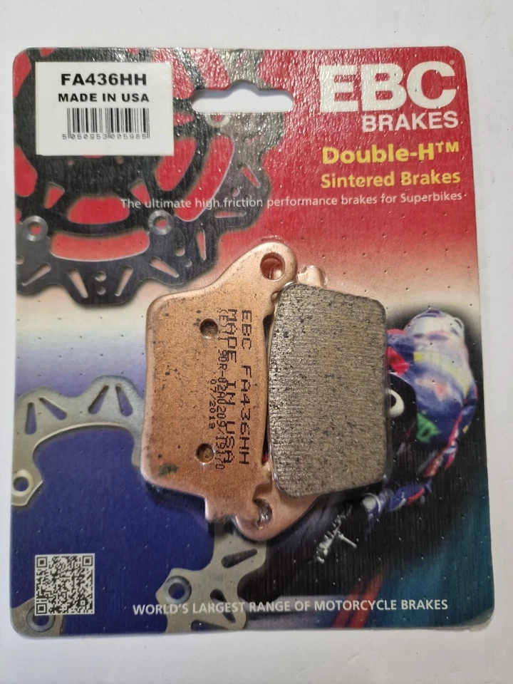 Pastillas de freno traseras sinterizadas Honda CBR600RR (2007 a 2016) EBC doble H (FA436HH) Foto 1 de 1